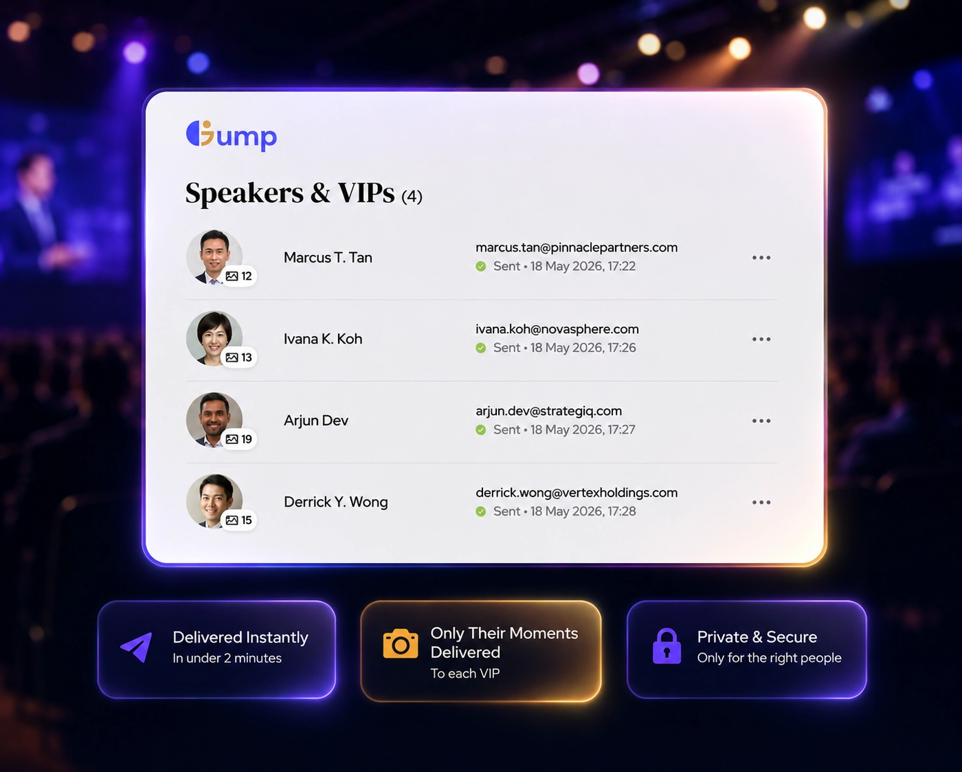 How Corporate Event Teams Can Deliver Photos to VIPs in Minutes, Not Weeks
